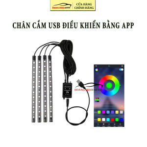 Đèn Led Gầm Ghế Ô Tô xe hơi loại 12 Led có điều khiển từ xa hoặc app cảm ứng âm thanh nhấp nháy theo nhạc