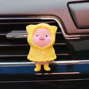 SINGLE Car Accessories Gifts Outlet Aroma Diffuser Car Air Vent Freshener Scent Aromas Diffuser Cute Pig Aromatherapy Clip Perfume Clip Air Outlet Car Air Freshener