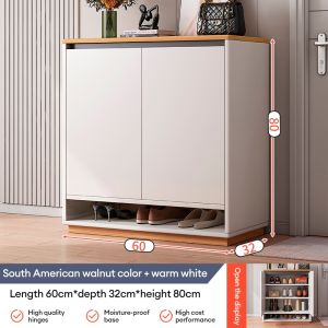 Large-capacity shoe cabinet home indoor new entrance cabinet shoe rack integrated storage minimalist design building entrance shoe rack