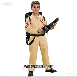 Direct from the manufacturer: Halloween party performance costumes for children black and white impermanent ghost outfits Qing Dynasty zombie clothes
