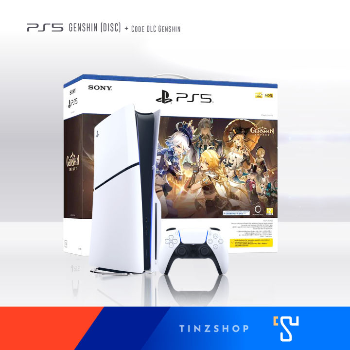 เครื่อง PlayStation5 PS5 Slim Disk Genshin Impact Bundle : เครื่อง PS5 ...
