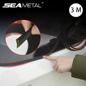 2m/3m Car Rubber Seals on Auto Rubber Sealing Sticker Rear Window Waterproof Seal Strips Noise Insluation Weatherstrip Accessories