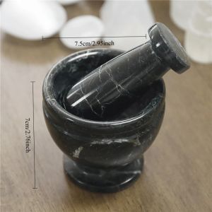 Sacesr Marble Mortar and Pestle Set Garlic Crusher & Grinder Bowl for KitchenMortar and Pestle Set Herb Grinder Spice Grinder 6K4N7