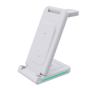 5 in 1 Portable Foldable 15W Fast Wireless Charger Station Dock Pad With USB Ports & Night Light For Multiple Devices for Apple Watch Series 8/7/6/5/4/3/2/SE Phone Charging Dock For AirPods iPhone 14/13/12/11 Pro X Max XS XR(SG Local Seller Free Shipping)