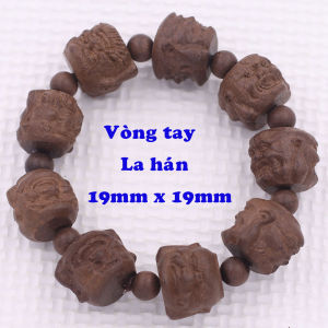 Vòng chuỗi đeo tay Quan âm gỗ đàn hương (size lớn) vòng tay phong thuỷ vòng tay chuỗi hạt