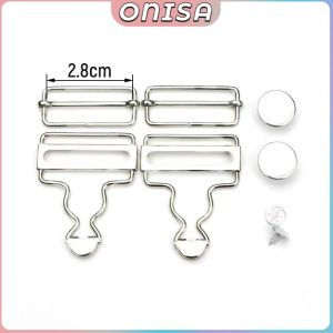Onisa Overalls Metal Buckles Replacement Suspender Buckles Overall Clip Replacement 1Set