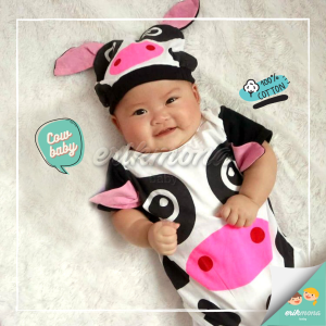 ❤️baju bayi jumper bayi ❤️model sapi karakter lucu murah