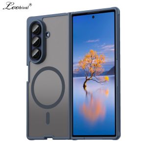 Luxury Matte Hard Case for Samsung Galaxy Z Fold 7 Flip 7 fold7 8 Ultra Wireless Charging Shockproof Ultra Slim Cover