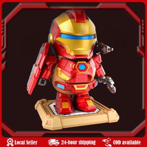 Cartoon Iron Capybara Hero Magnetic Mecha Armor Spider Man Capybara Doll Hand Made Creative Toy Collectible Action Figure Gift