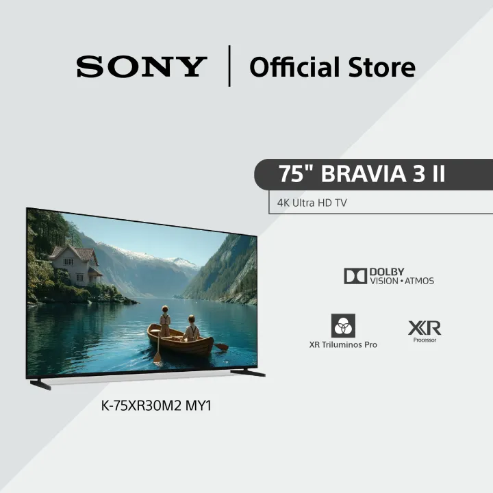 [NEW] Sony BRAVIA 3 II | XR Processor | 4K Ultra HD | High Dynamic Range (HDR) | Smart TV (Google TV) | XR30M2