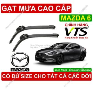 Gạt Mưa VTS Kính Lái Mazda 6 Cặp Gạt M.ưa Kính Lái Mazda 6 C.ó Đủ Size Cho Các Đời Xe Mazda 6