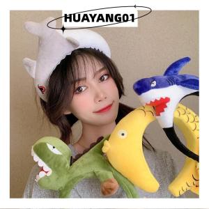 HUAYANG01 [HOT FASHION] Lovely Animal Accessories Party Headwear Hair Hoop Shark Dinosaur Cartoon Hair Clip