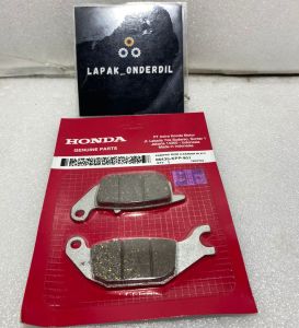 KAMPAS REM DISX PAD KAMPAS REM BELAKANG SUPRA X 125 VERZA MEGA PRO BLADE REVO KPP BARU ORIGINAL ASLI HONDA