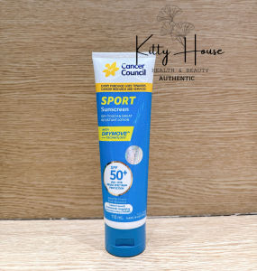 [Nhập khẩu chính ngạch] Kem chống nắng Cancer Council Sport Sunscreen Dry Touch & Sweat SPF 50+ tuýp 110ml
