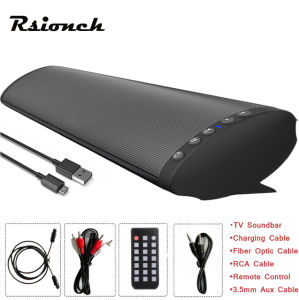 EsHi Home Theater Wireless Bluetooth Speakers Computer TV Sound Bar Subwoofer Speaker+Remote Support RCA AUX TF USB OPT input