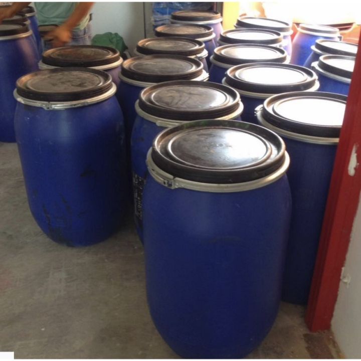 ☸80L 220L 50L 160L Tong Air Kolah Air Tong Drum Biru Kosong TERPAKAI ...