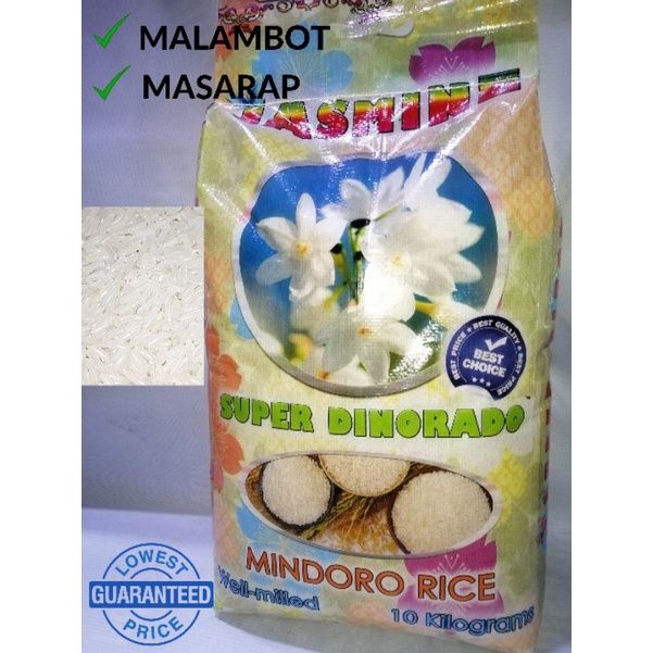 Super MINDORO Jasmine White Rice Whole Grain 10kg (Cash On Deliver ...