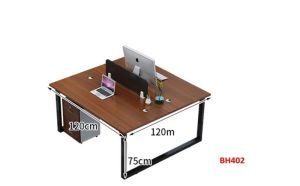 Bàn họp bàn làm việc nhóm gỗ MDF ( có tủ ) BH402 - NỘI THẤT LẮP RÁP VIENDONGADV