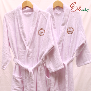 Baju Handuk Kimono COUPLE Handuk Mandi  Bordir Bathrobe Premium Kado Pernikahan Seserahan Wanita Pria