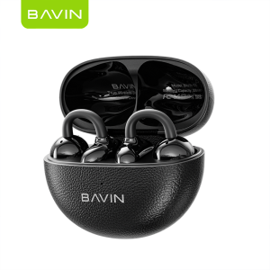 BAVIN BA105 TWS Hi-Res Audio Bluetooth 6.0 Wireless Open-Ear Clip Earphones w/ Long-Lasting Microphone