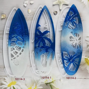 Flexible Silicone Mold Surfboard Shaped Wall Decorations Mould Epoxy Resin Moulds Tool for Craft Enthusiasts