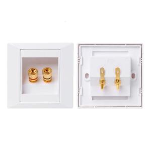 Ổ cắm tường O video Bảng điều chỉnh Loa hộp nối dây Ổ cắm điện