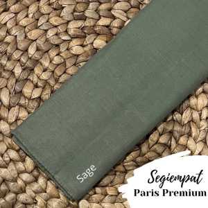 Kerudung Jilbab Segi Empat Bahan PARIS VOAL PREMIUM Anti Lotey Tebal Berkualitas Warna Hijau Matcha / Sage Green