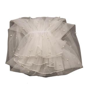 ปลอกแขนแบบถอดได้พร้อมถุงมือแขนประดับมุกเจ้าสาวถุงมือปั่นจักรยานตกแต่งปลอกแขนแบบมีระบายสำหรับเครื่องประดับเจ้าสาว