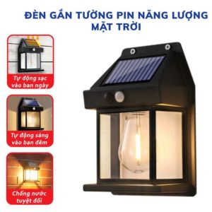 Đèn sân vườn năng lượng mặt trời cảm biến chuyển động cảm biến ánh sáng tự động bặt tắt đèn mặt trời 3 chế độ