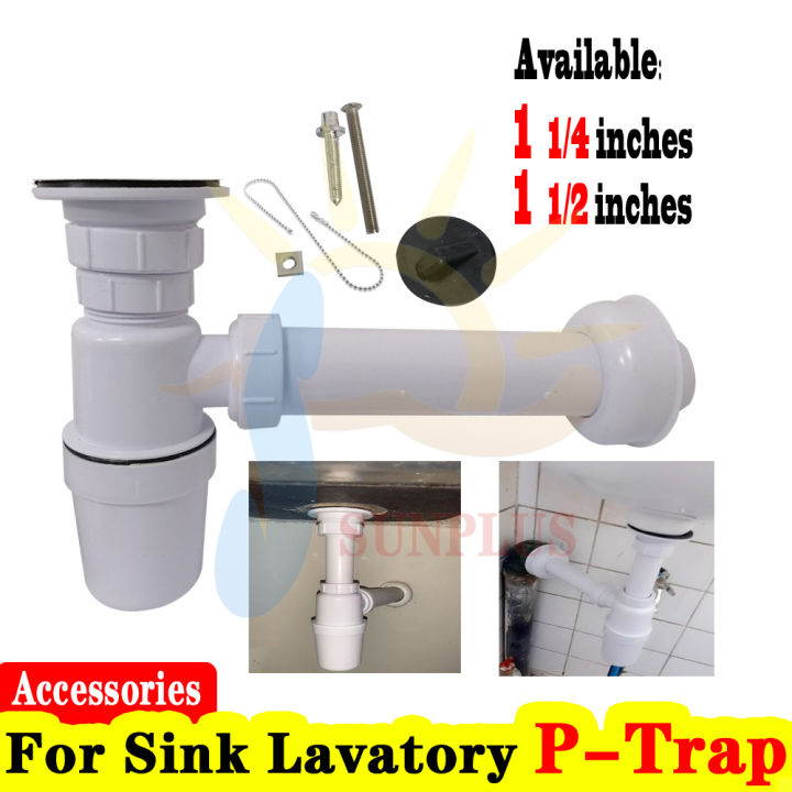 PVC PTrap Set For Lavatory Plastic PTrap For Kitchen Sink Lazada PH