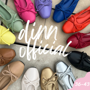 [ส่งเร็วพิเศษ!] dinn รุ่น คัชชูโบว์ DC002 รองเท้าคัชชูส้นเตี้ย รองเท้าแฟลต รองเท้าบัลเล่ต์ ไซส์ 36 - 43 รองเท้าแฟชั่น รองเท้าลำลอง ราคาหลักร้อยคุณภาพหลักพัน
