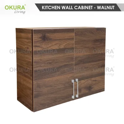 OKURA Wall Cabinets Hanging Top Cabinet Wall Unit Storage Bedroom Kitchen Wall Cabinet