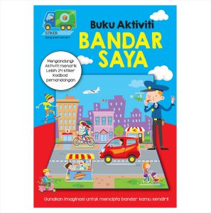 Buku Aktiviti Stiker Putera Puteri Belajar & Main Dengan Stiker & Kadbod Mainan untuk Kanak Kanak