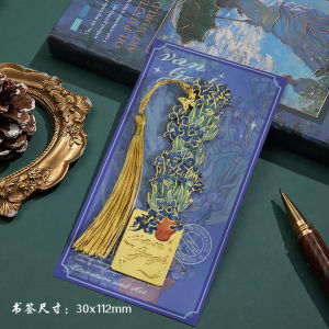 {SG Local} Metal Bookmark Vintage Oil Painting Design 105 x 27mm Suitable For Teachers Day Gift
