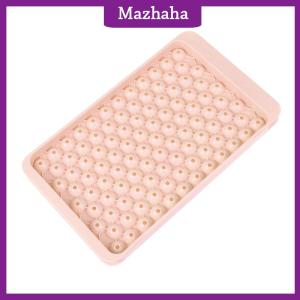 Mazhaha 1Pc 104 Grid Mini Ice Cube Tray Mold Food Grade Small Ice Cube Maker Mould Easy Release Round Ice Molds For Whiskey Cold Drink