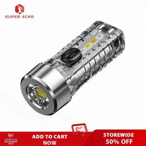 LED SMD Luminous Flashlight Adjustable Emergency Light High Brightness Type-C USB Charging for Outdoor Camping Hiking Emergency Tool