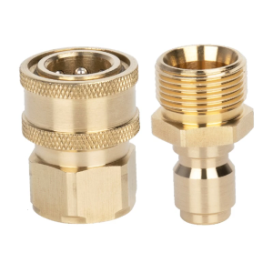 High Pressure Washer M22 Adapter Quick Connector Quick Release Fitting Power Washer Fast Connection Quick Coupler 1 Pair