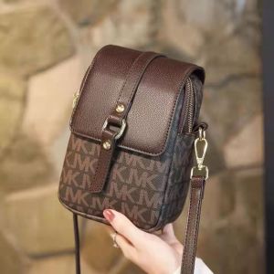 Wolf.id T269 Tas Selempang Wanita Mini Pocket Bag HP Fashion Korean Style Cewek Kasual Import Bahan Kulit PU Motif Monogram Tas Bahu Kekinian [BISA COD]