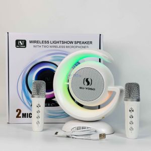 Loa Bluetooth YS110 - Tặng Kèm 2 Micro Không Dây Hỗ Trợ Kết Nối Bluetooth. AUX. Khe Cắm Thẻ Nhớ TF Sự Lựa Chọn Lý Tưởng Cho Những Ai Yêu Thích Âm Nhạc Và Muốn Truyền Tải Cảm Xúc Của Mình Thông Qua Âm Thanh Và Ánh Sáng