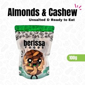Almonds & Cashews - ready to eat  - Berissa Foods - Unsalted Snack Nut
