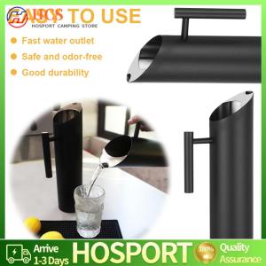 【HCS】Stainless Steel Water Pitcher Coffee Pots Ergonomic Handle Cold Drinking Jug Water Serving Pot for Tea Or Other Beverage