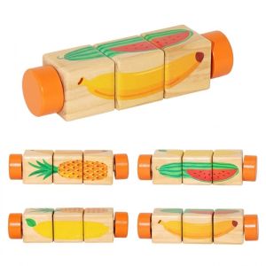 BENYTRO Wooden Rotating Puzzle Toy Hand Safe Wooden Jigsaw Puzzle  Rotating Montessori Learning Toy Toddlers