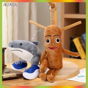 RUASA Al Tralelo Tralala Cá Mập Sang Trọng Keychain Tungtungtung Búp Bê Nhồi Bông Mềm Đồ Chơi Túi Mặt Dây Chuyền Treo Trang Trí Món Quà Sinh Nhật