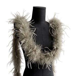 LUMIYA Multicolor Imitation Long Hair Strips 8cm Width Fluffy Artificial Fur Ribbon Lady Dress 1m Length Feather Shawl DIY Accessories