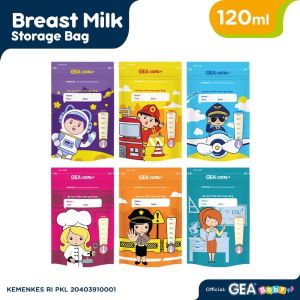 [ BISA COD ] Gea Baby Kantong Asi 120ml / Plastik Asip Breastmilk Storage Bag / tempat simpan asip/ ganti botol / fleksibel / steril