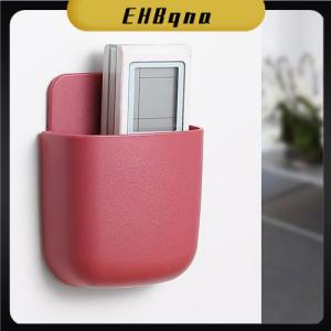 EHBqna 1ชิ้นกล่องเก็บของติดผนังที่วางโทรศัพท์มือถือแบบมีที่เสียบขาตั้งรีโมทคอนโทรลกล่องจัดเก็บข้อมูลสำหรับเครื่องปรับอากาศ
