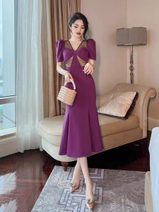 Đầm Thun Đuôi Cá Phối Ren Sang Trọng FULL Size M L XL XXL - ROSA R03 - Phù Hợp Đi Tiệc Đi Chơi