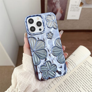 Floveme Mạ sang trọng hoa lấp lánh vỏ điện thoại cho iPhone 15 14 13 12 11 Pro Max thời trang phong cách ins nhựa tpu mềm chống sốc chống rơi ốp lưng cho iphone 15 14 13 12 11