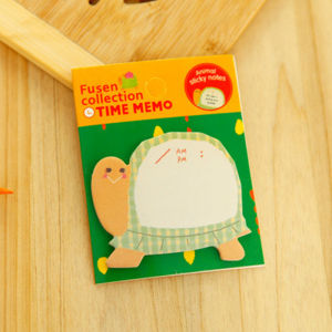 🔥chageey👍 20 Sheets Cute Animal Sticky Notes Time Record Sticky Memo Cartoon Creative Notepad Student Office Supplies Giveaways