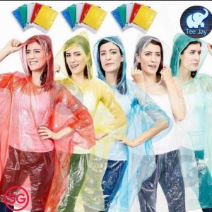 Raincoat For Adult Free Size Poncho Reusable Portable